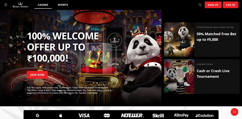 Royal Panda Casino Bonus