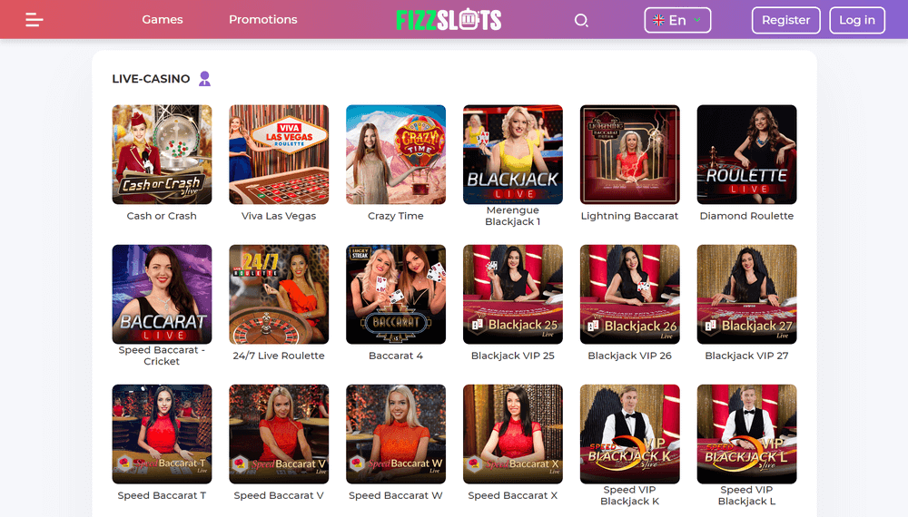 FizzSlots Baccarat Games