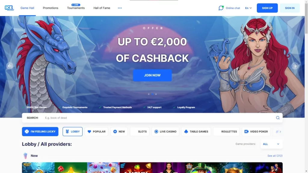 IceCasino Cashback