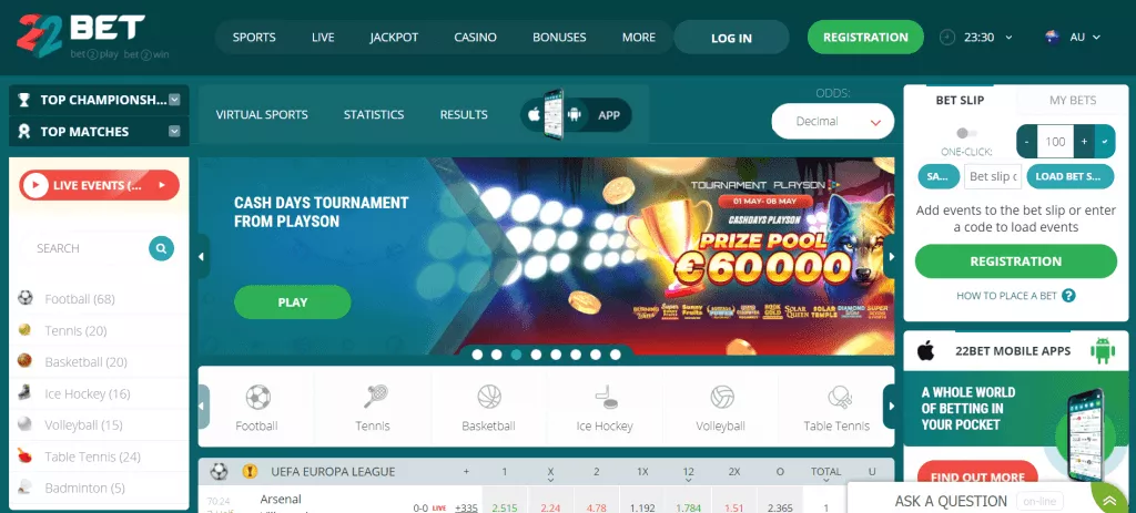 22bet Review