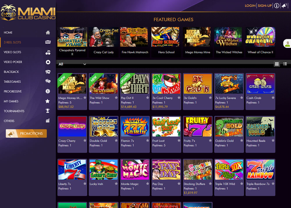 Miami Club Casino Mobile App