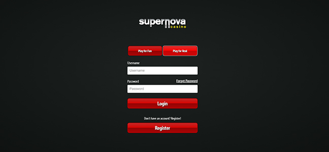 Login no cassino Supernova