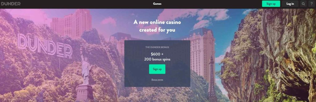 Dunder Casino Login