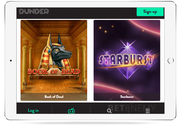 Dunder Casino Mobile