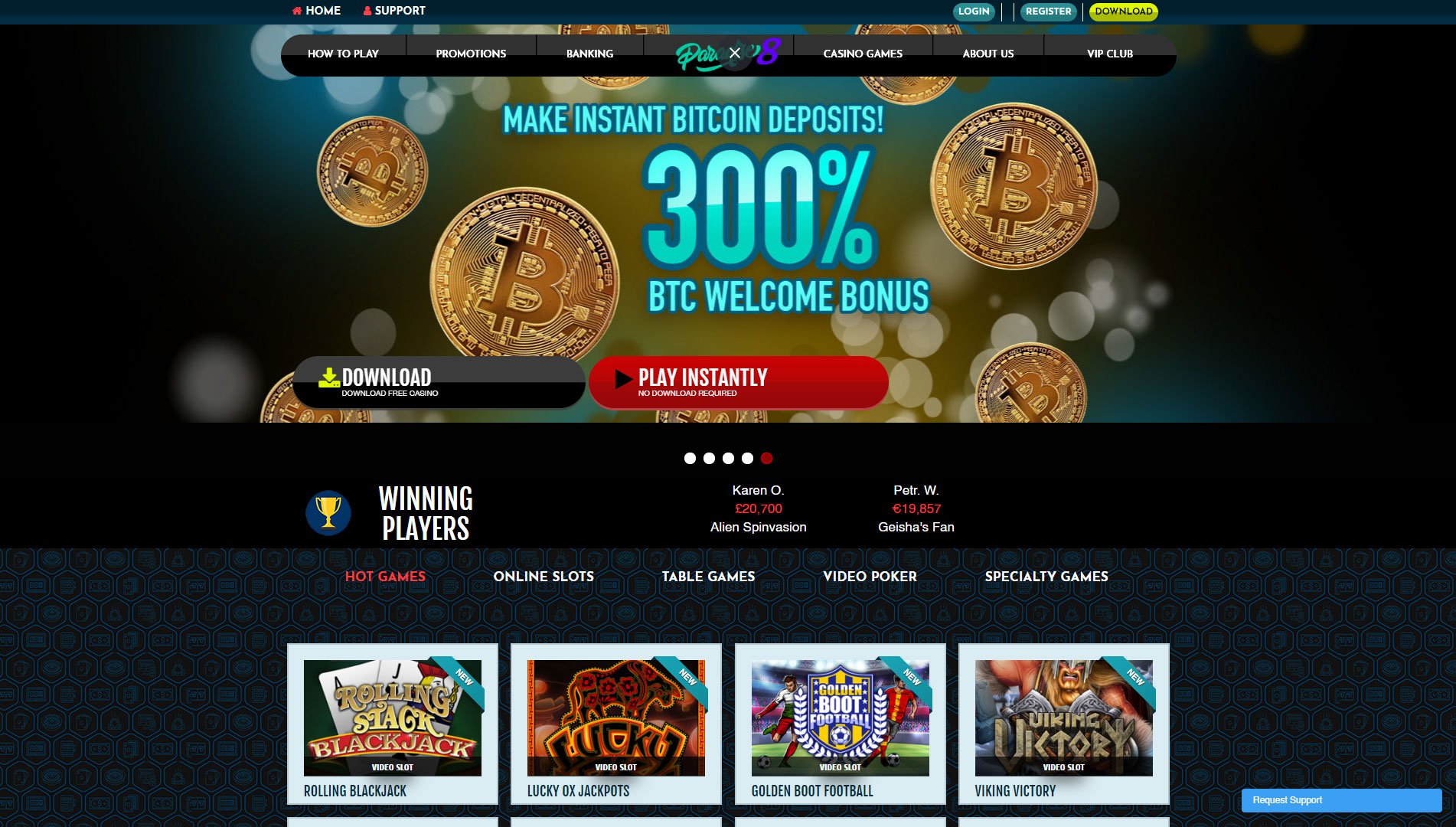 Paradise 8 Crypto Casino