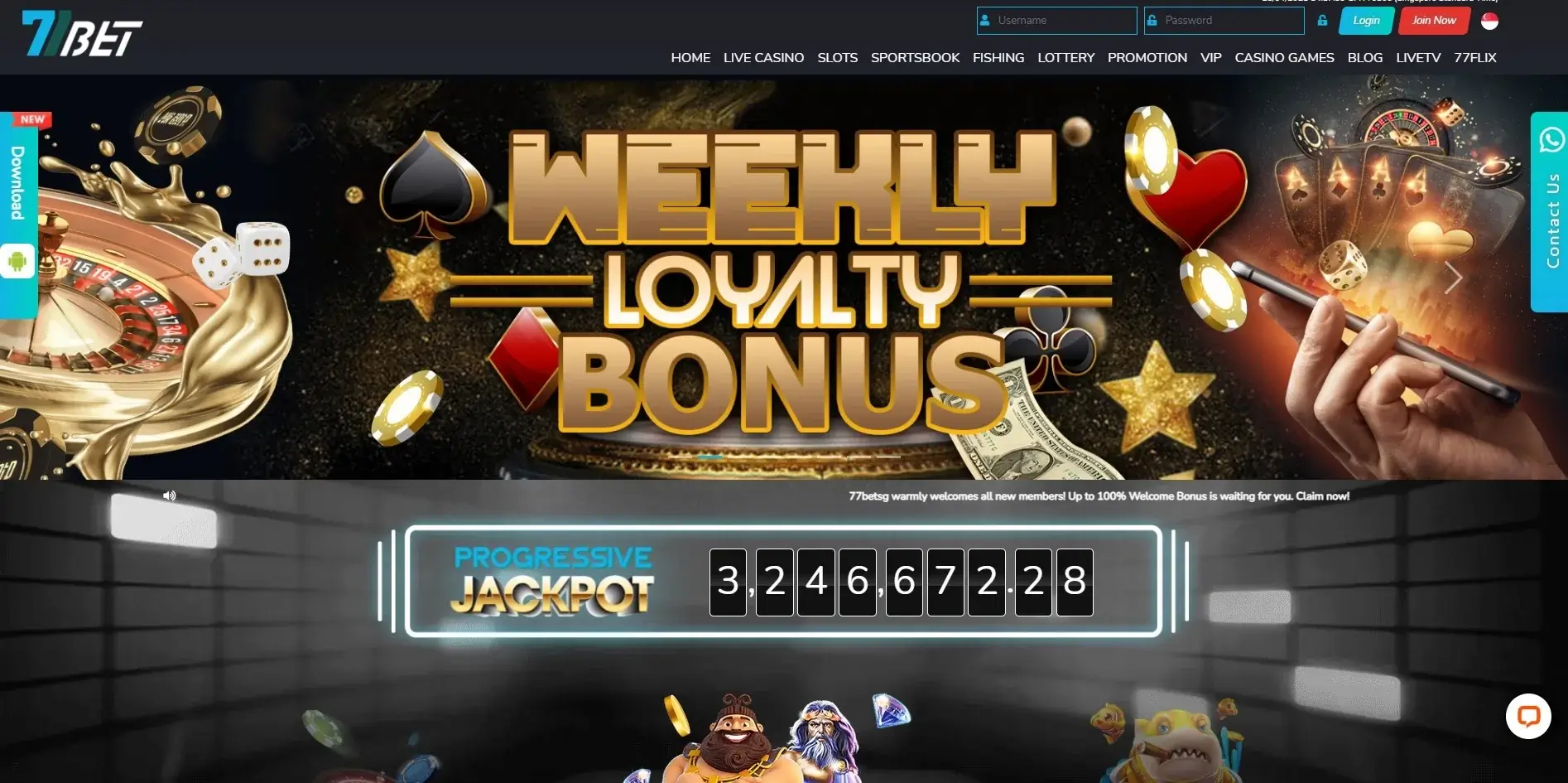 77Bet Jackpot