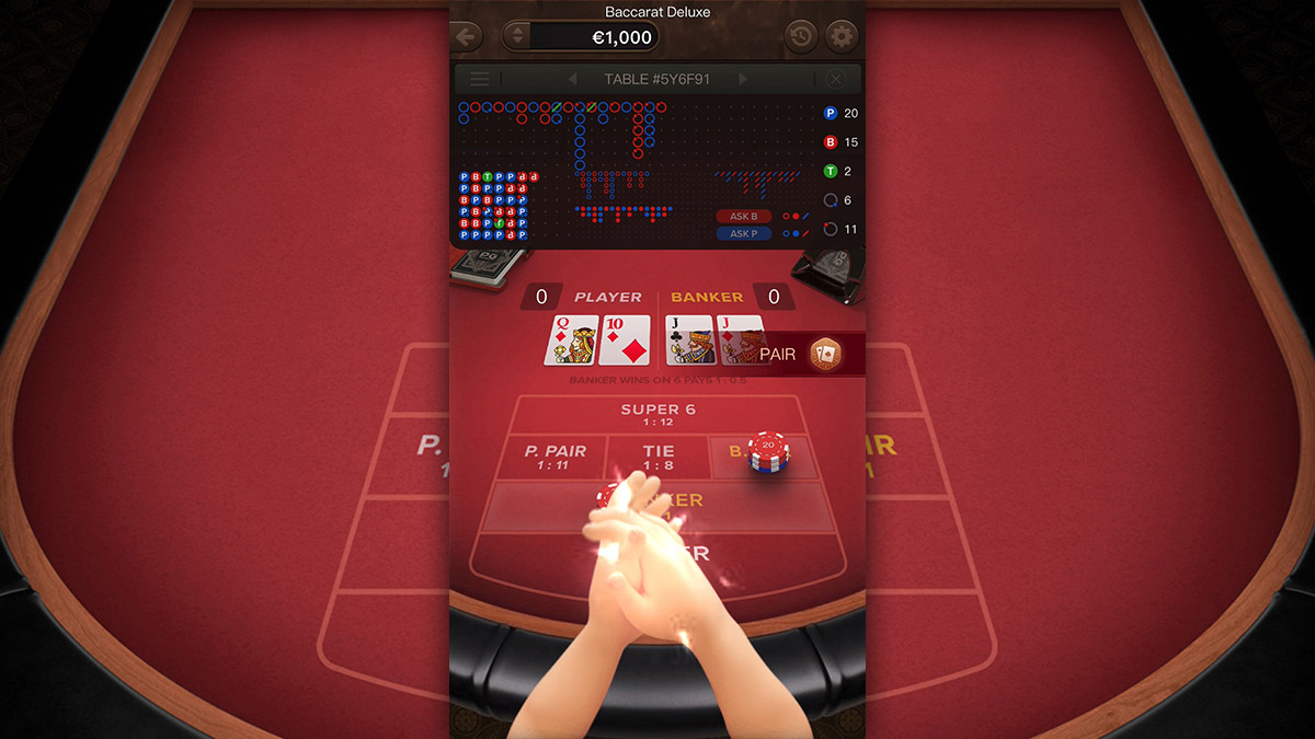 Baccarat Deluxe Gameplay