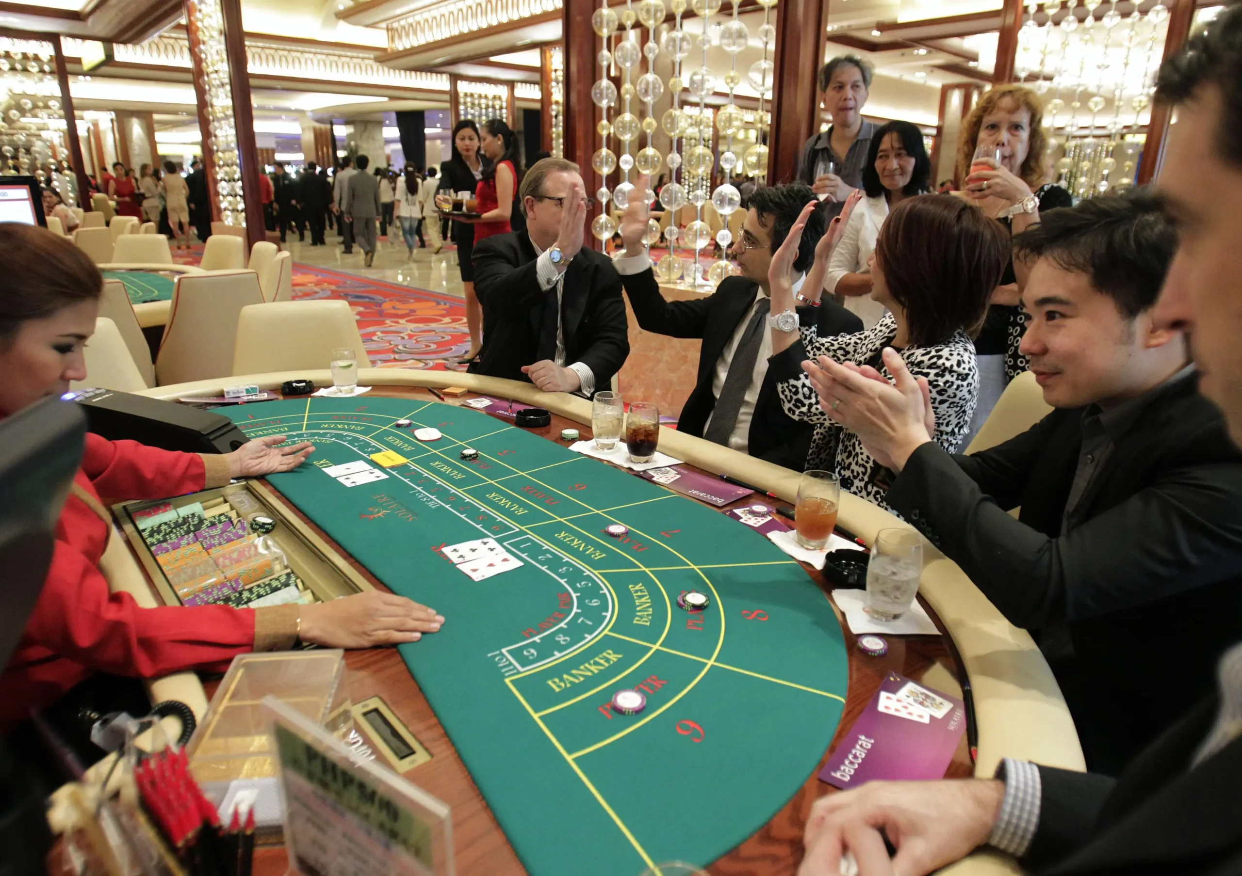 People Playing Midi Baccarat